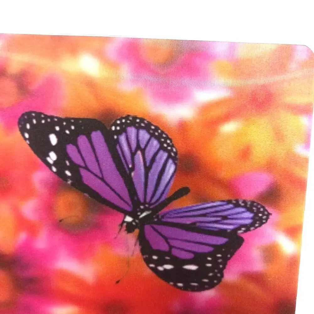 VINTAGE 2013 New!! 3D Dimension MONARCH BUTTERFLY Notebook Bohemian Artsy Hippie